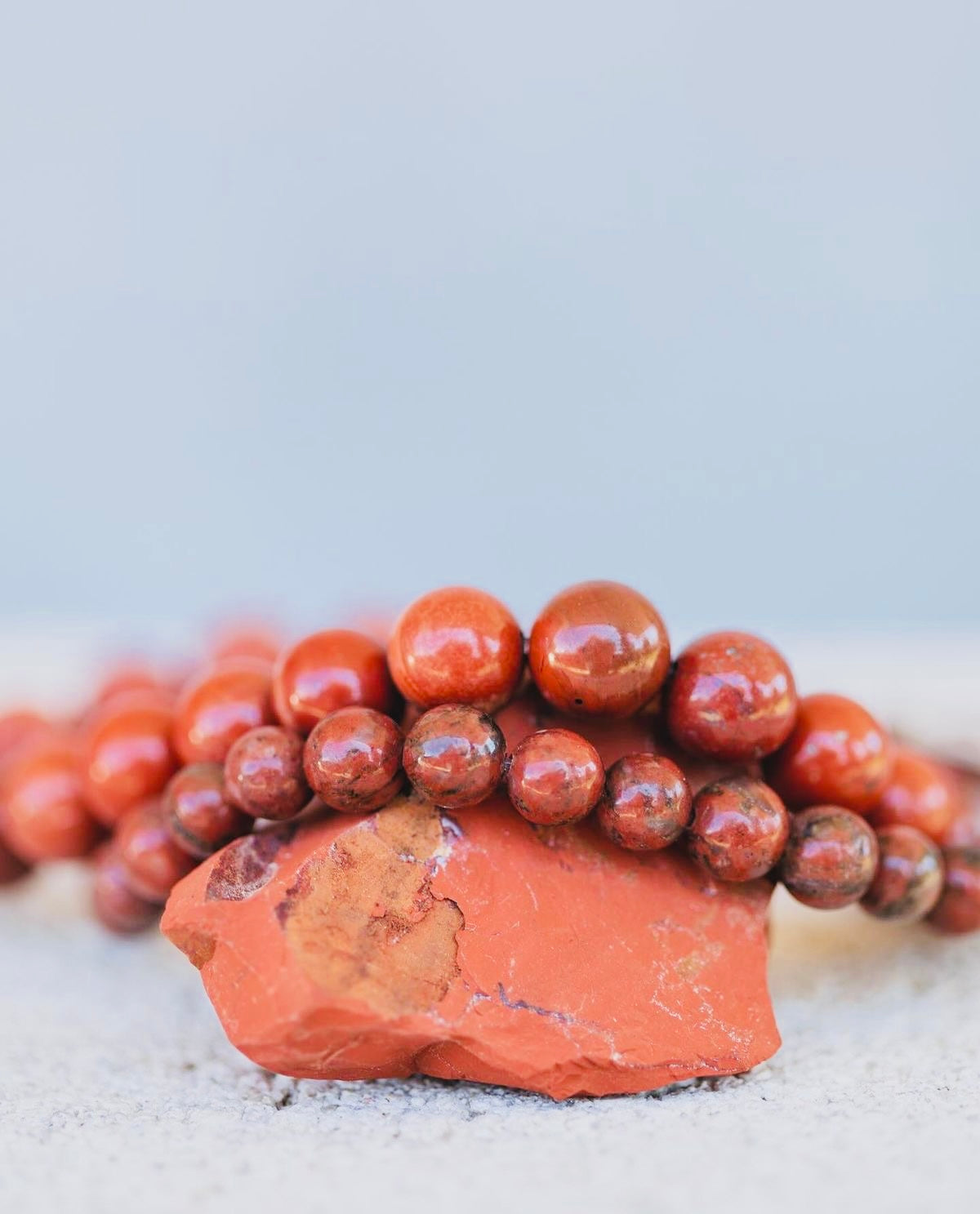 Pulsera de Jaspe Rojo 6mm · Fuerza y Protección ❤️🔥