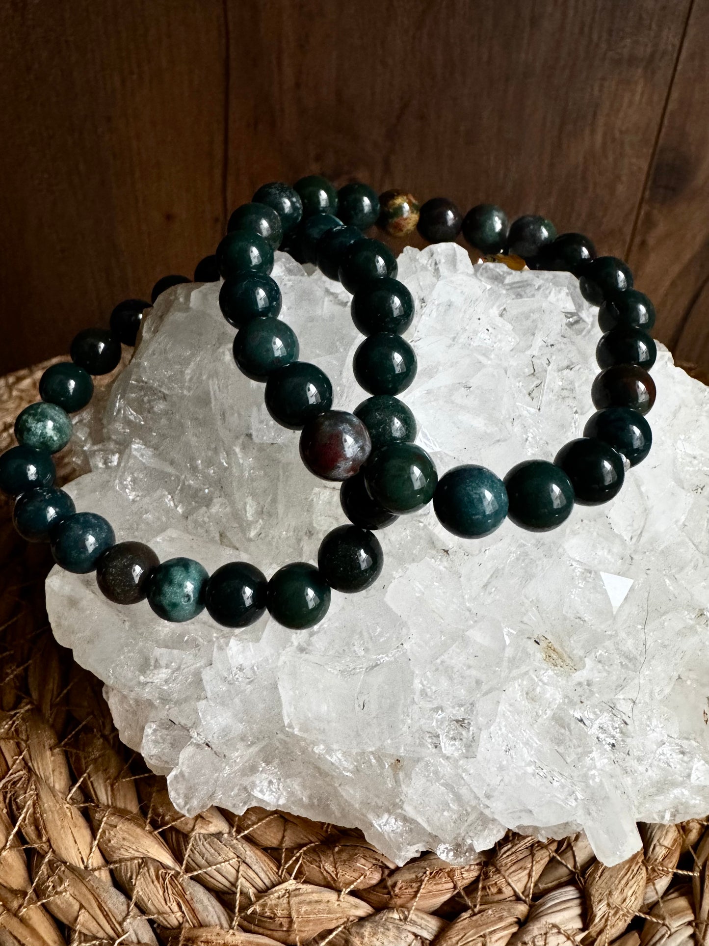 🩸✨ Pulsera de Jaspe Sanguíneo · Protección, Fuerza y Vitalidad ✨🩸