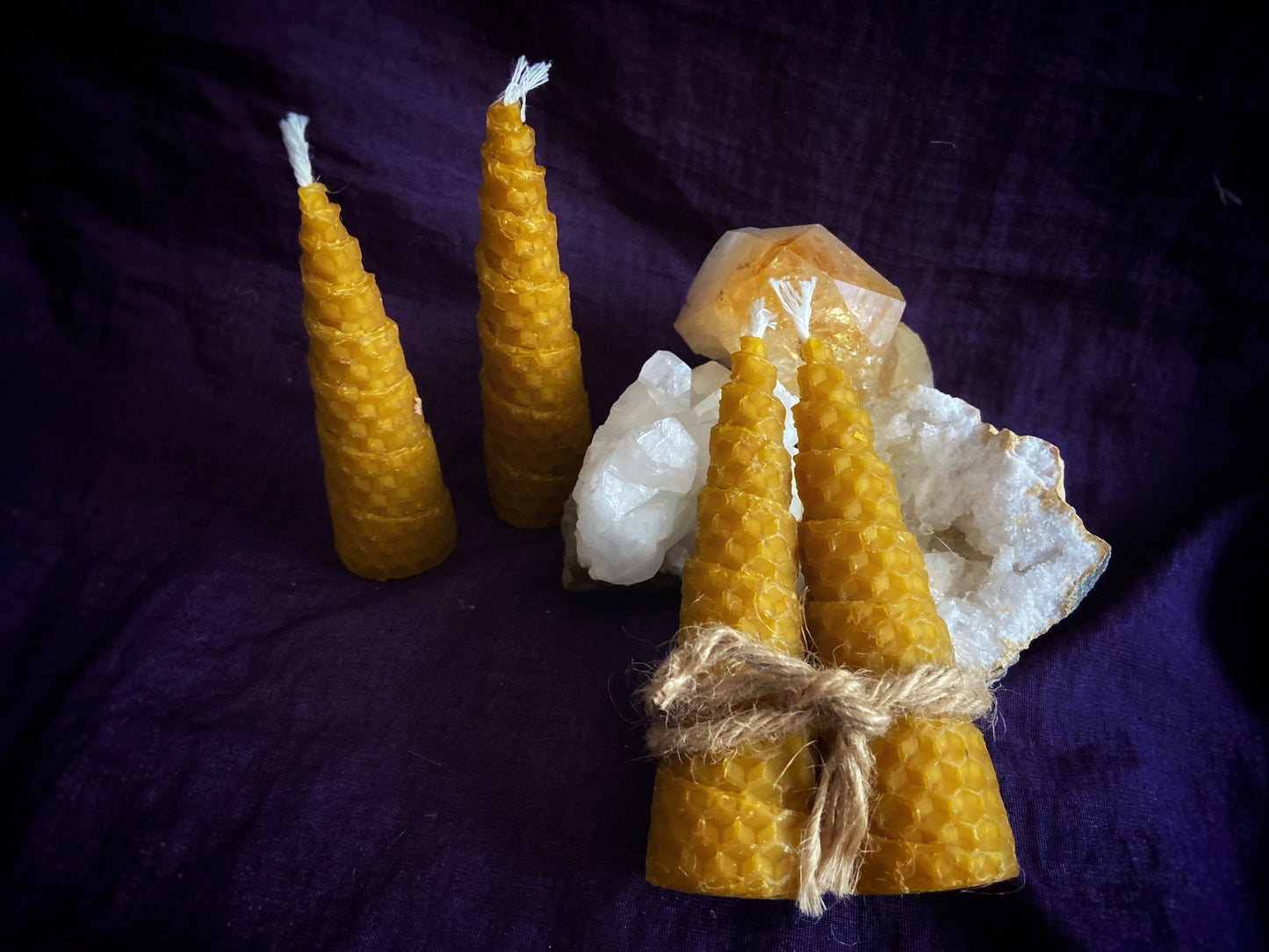 Velas de miel para los días 11 y 22