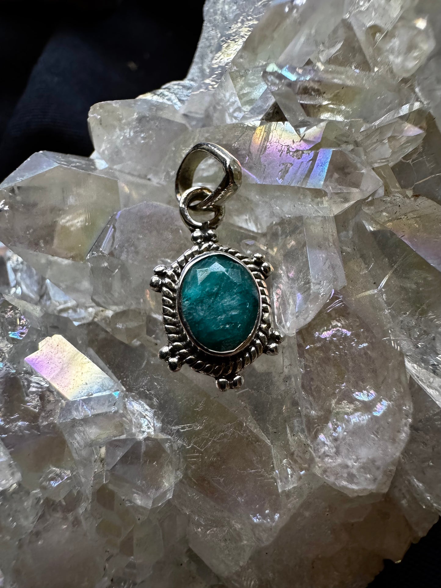 💚✨ Colgante de Plata con Esmeralda ✨💚