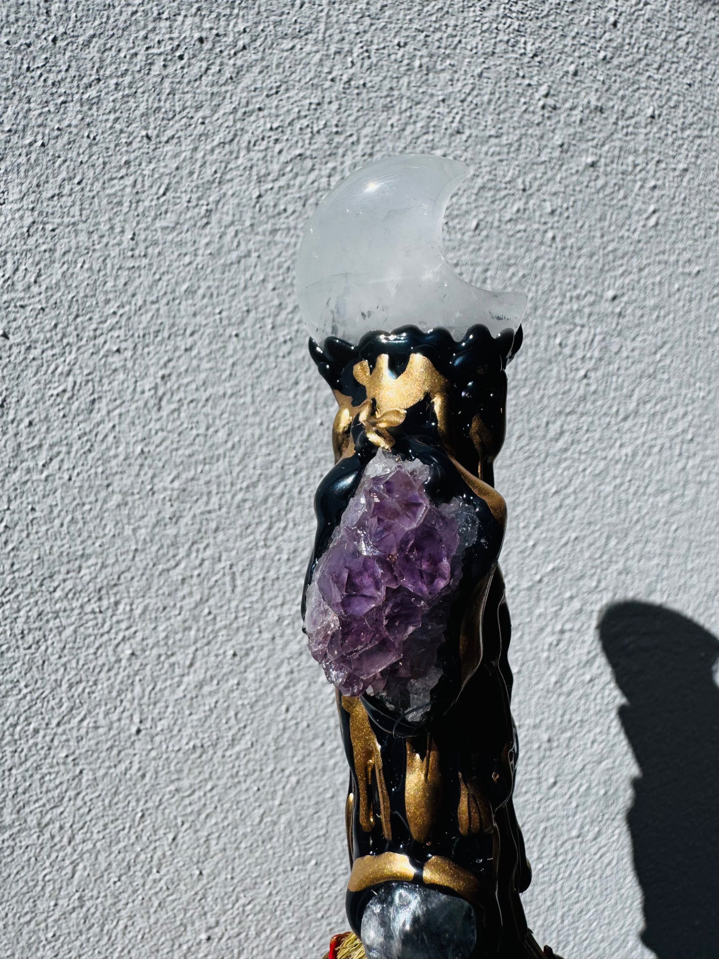 🧹 Escoba Lunar · Cuarzo Cristal