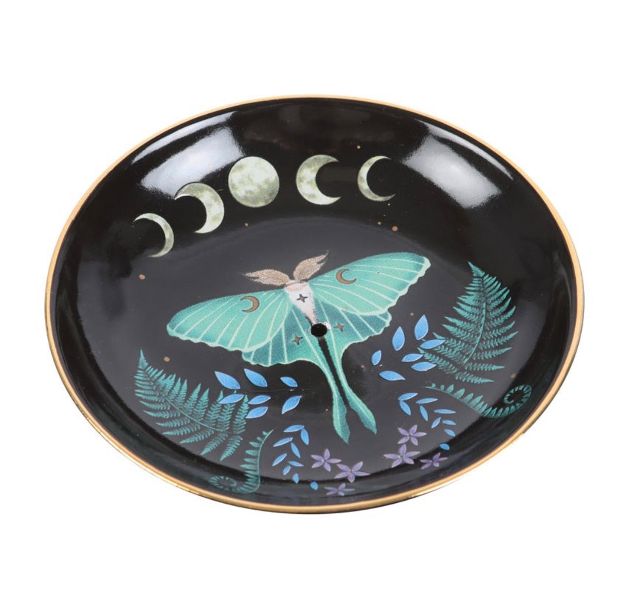 ✨ Quemador de Incienso – Polilla y Fases Lunares ✨