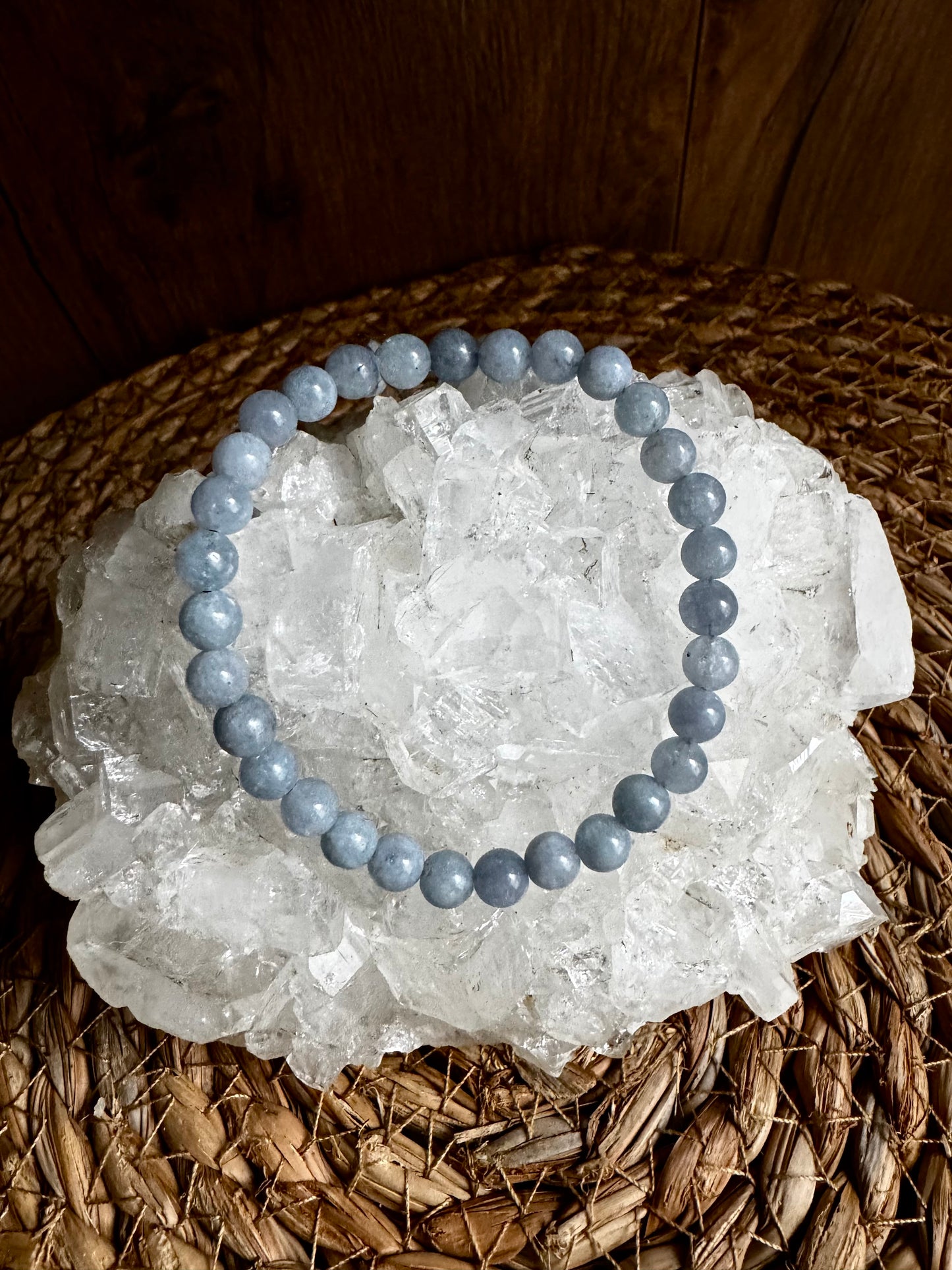 🌊✨ Pulsera de Aguamarina · Calma, Comunicación y Fluidez ✨🌊