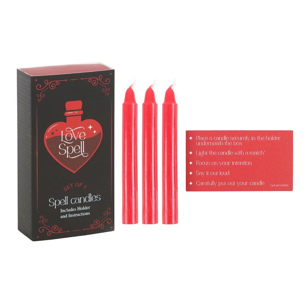 🕯️ Set de 3 Velas Ritual Love Spell para Atraer el Amor ❤️
