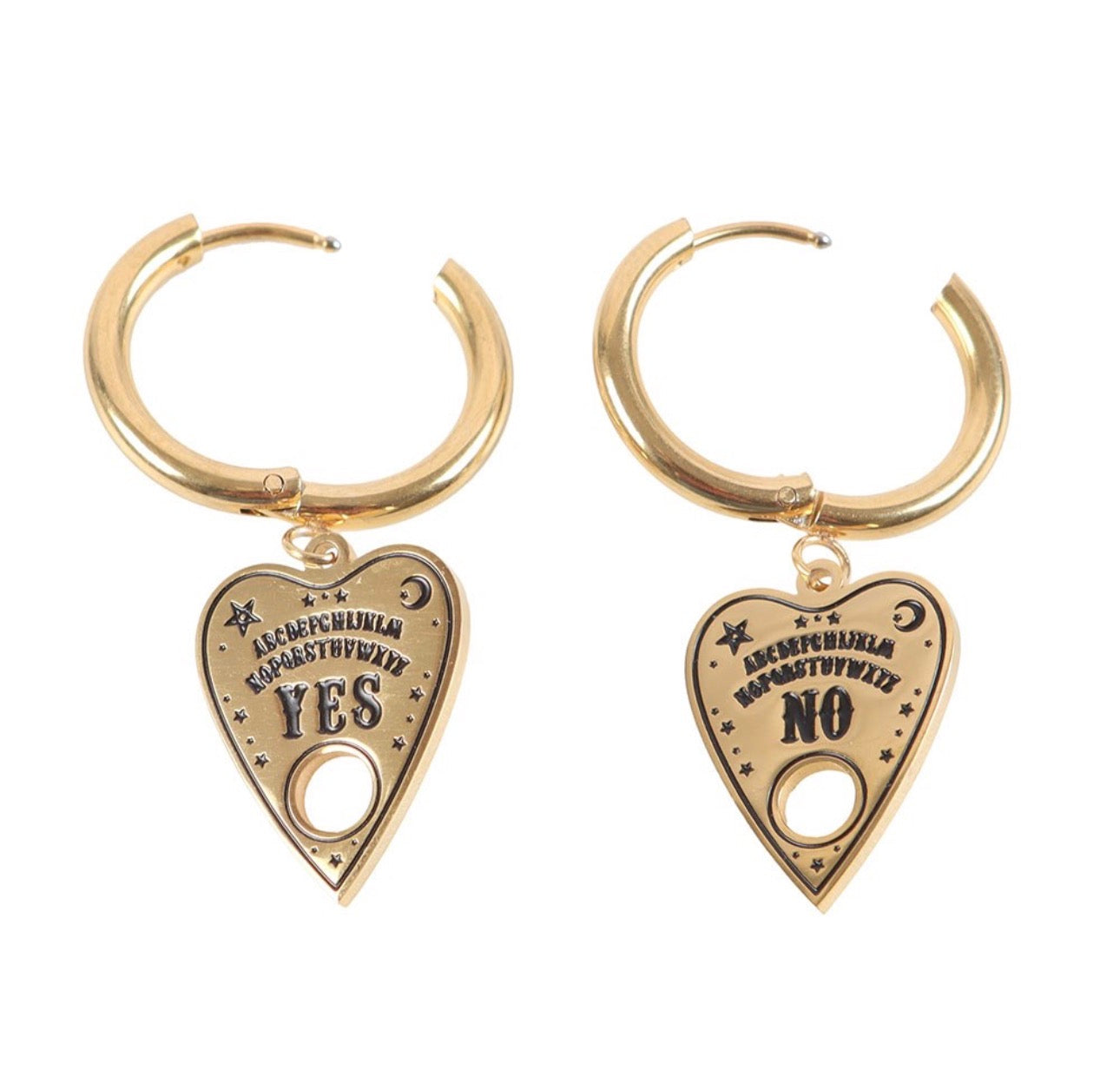 Pendientes Planchette Ouija – Joyería Esotérica Mística