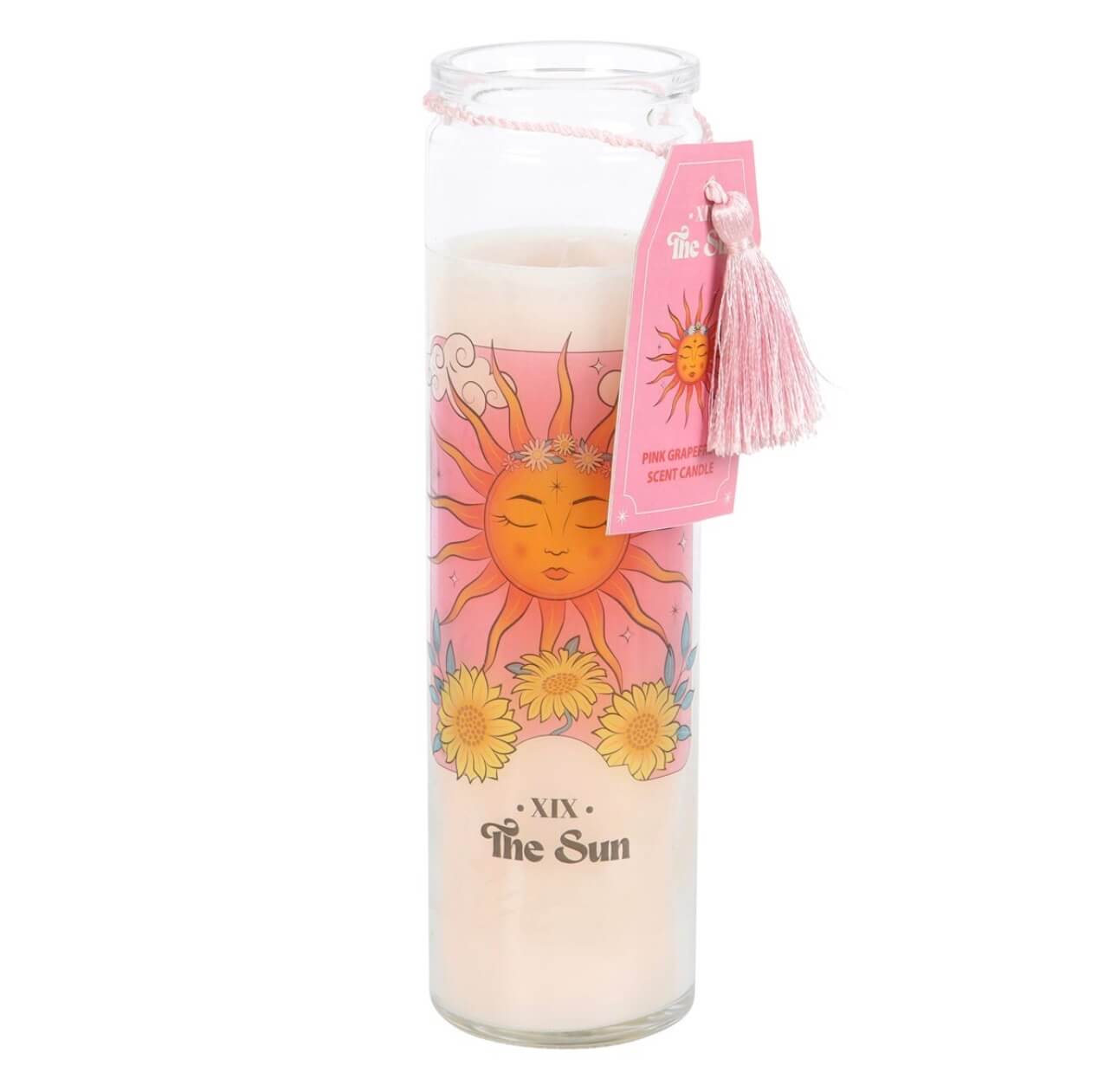 Vela Ritual El Sol Pomelo Rosa – Energía, Éxito y Vitalidad ☀️✨