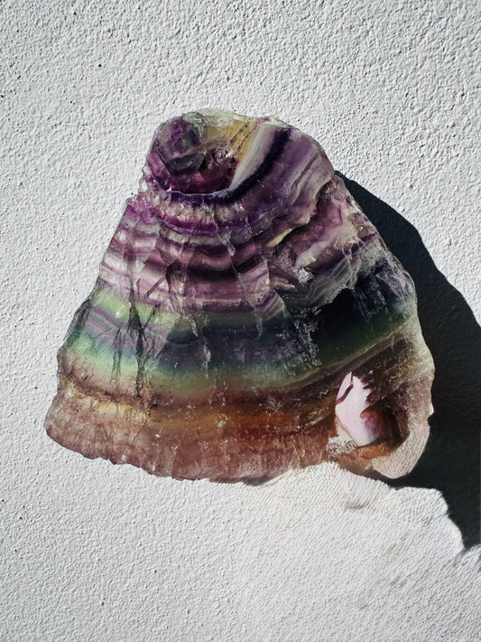 Placa/Lasca de Fluorita · Armoniza y Purifica tu Espacio