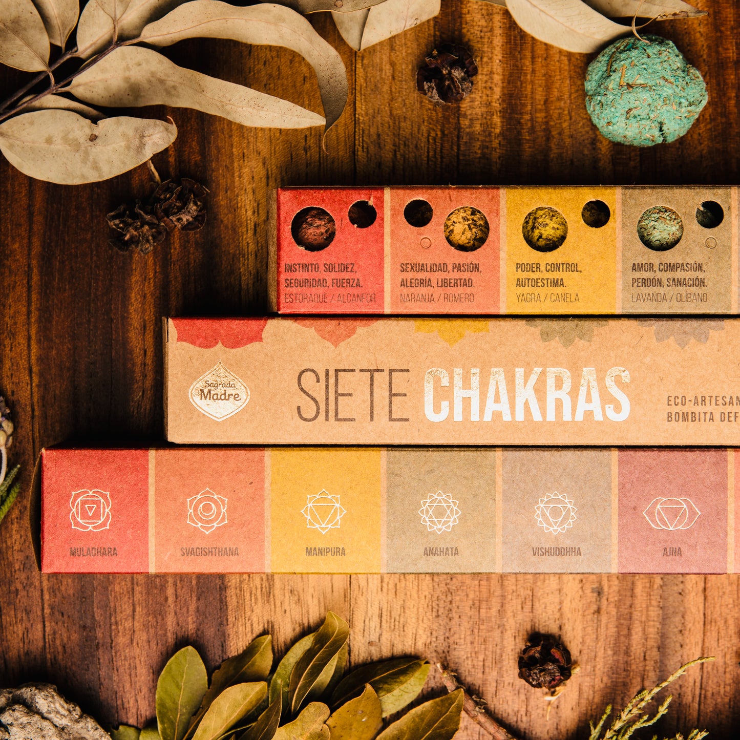 Bombita defumación activada 7 Chakras Sagrada Madre