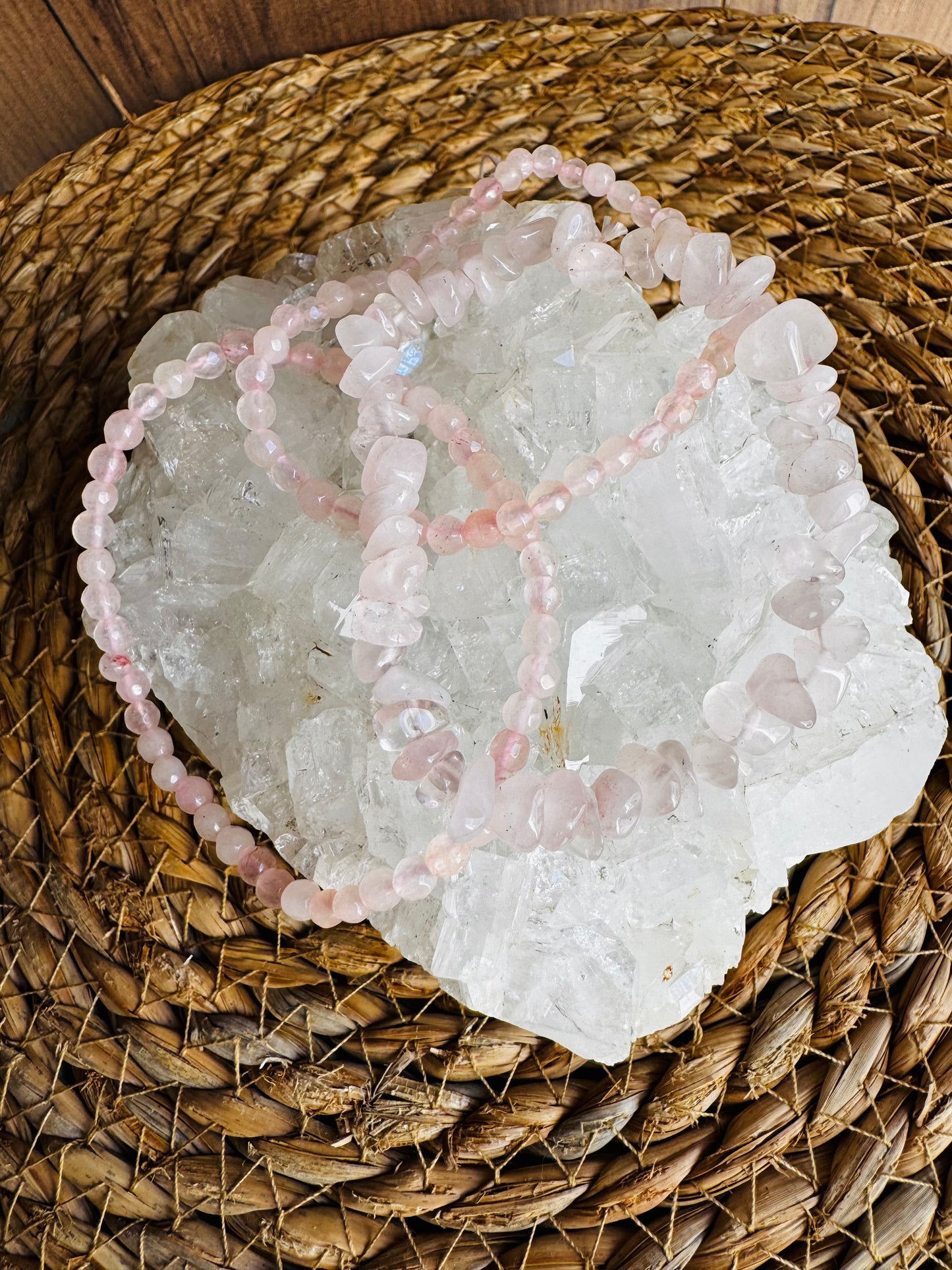 Pulsera de Cuarzo Rosa – Amor y Armonía Interior ✨