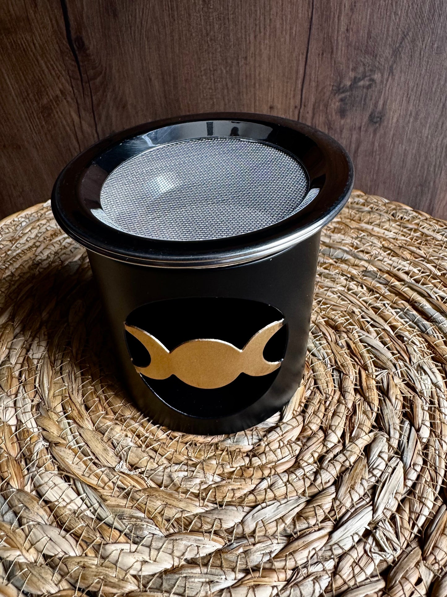 🌕✨ Quemador Multiusos con Símbolo de la Triple Diosa – Conecta con la Energía Lunar ✨🌕