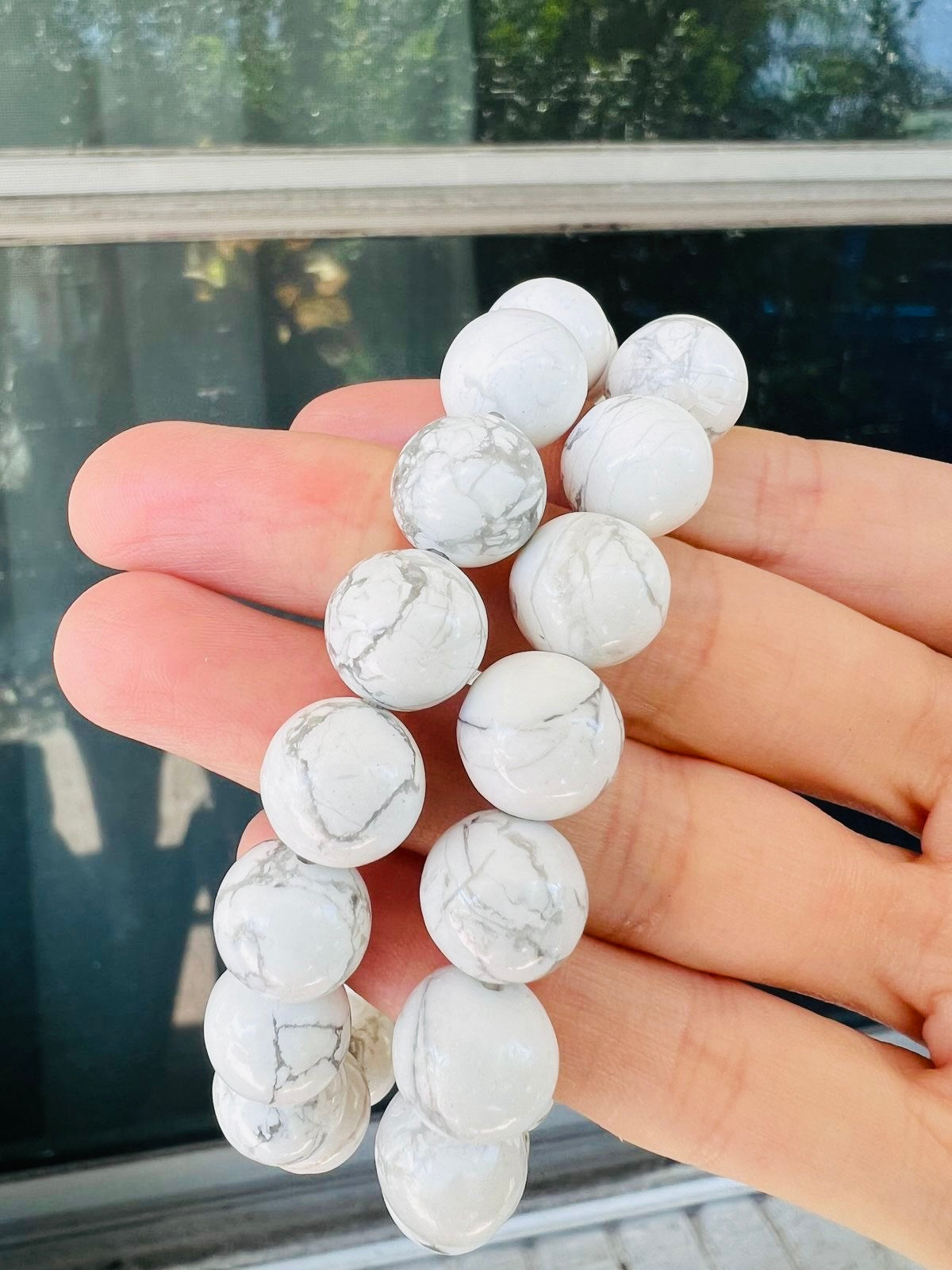 Pulsera de Howlita · Serenidad y Paz Interior 🙏🏻