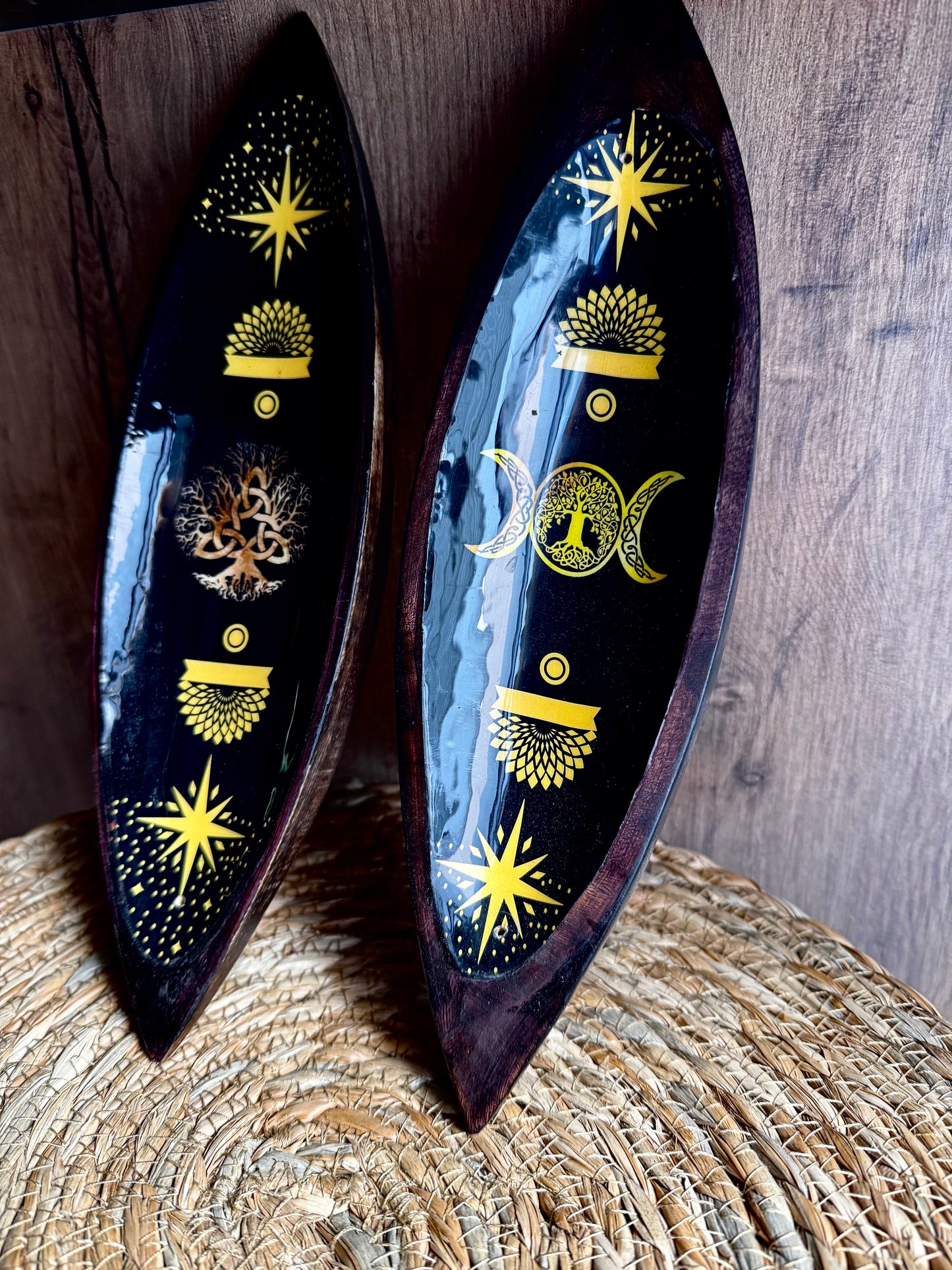 🌿✨ Porta Incienso de Madera de Mango – Protección y Belleza en Armonía ✨🌿