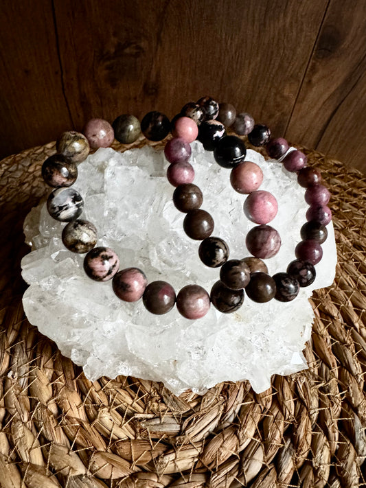 Pulsera de Rodonita – Equilibrio Emocional
