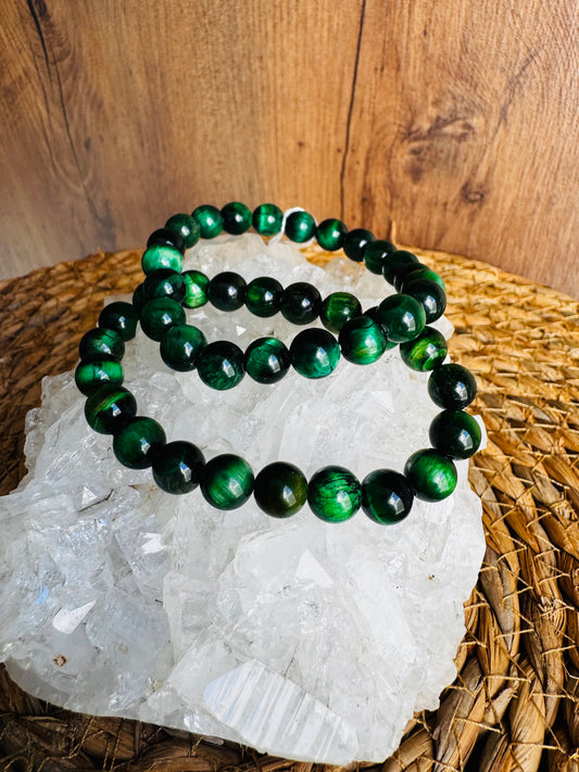 Ojo de Tigre Verde – Fuerza Interior, Protección y Confianza 🌿✨