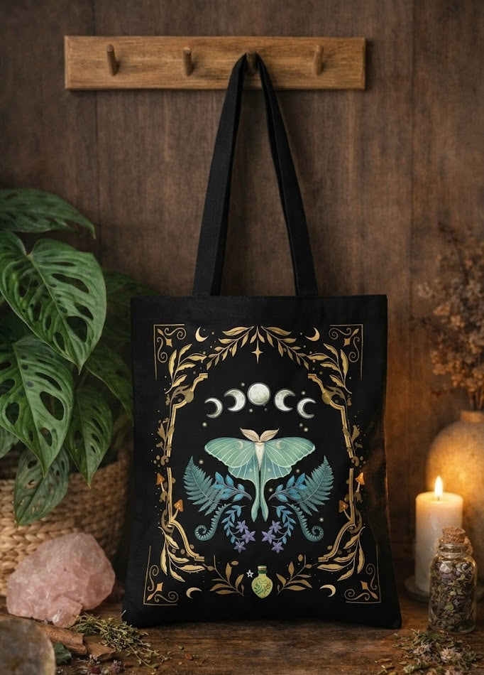 Tote Bag Ritual de Medianoche | Bolsa Mística Witchy
