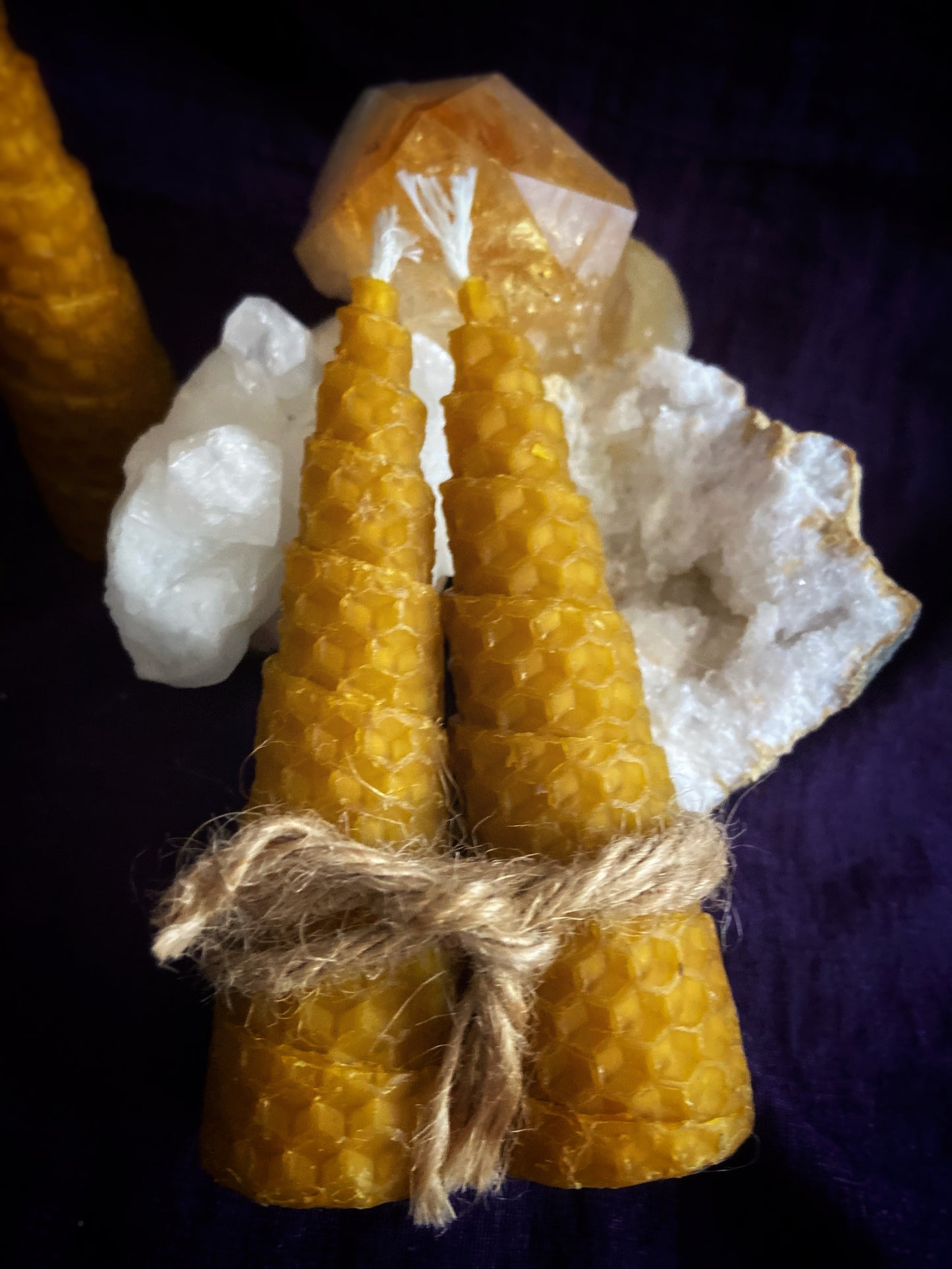 Velas de miel para los días 11 y 22