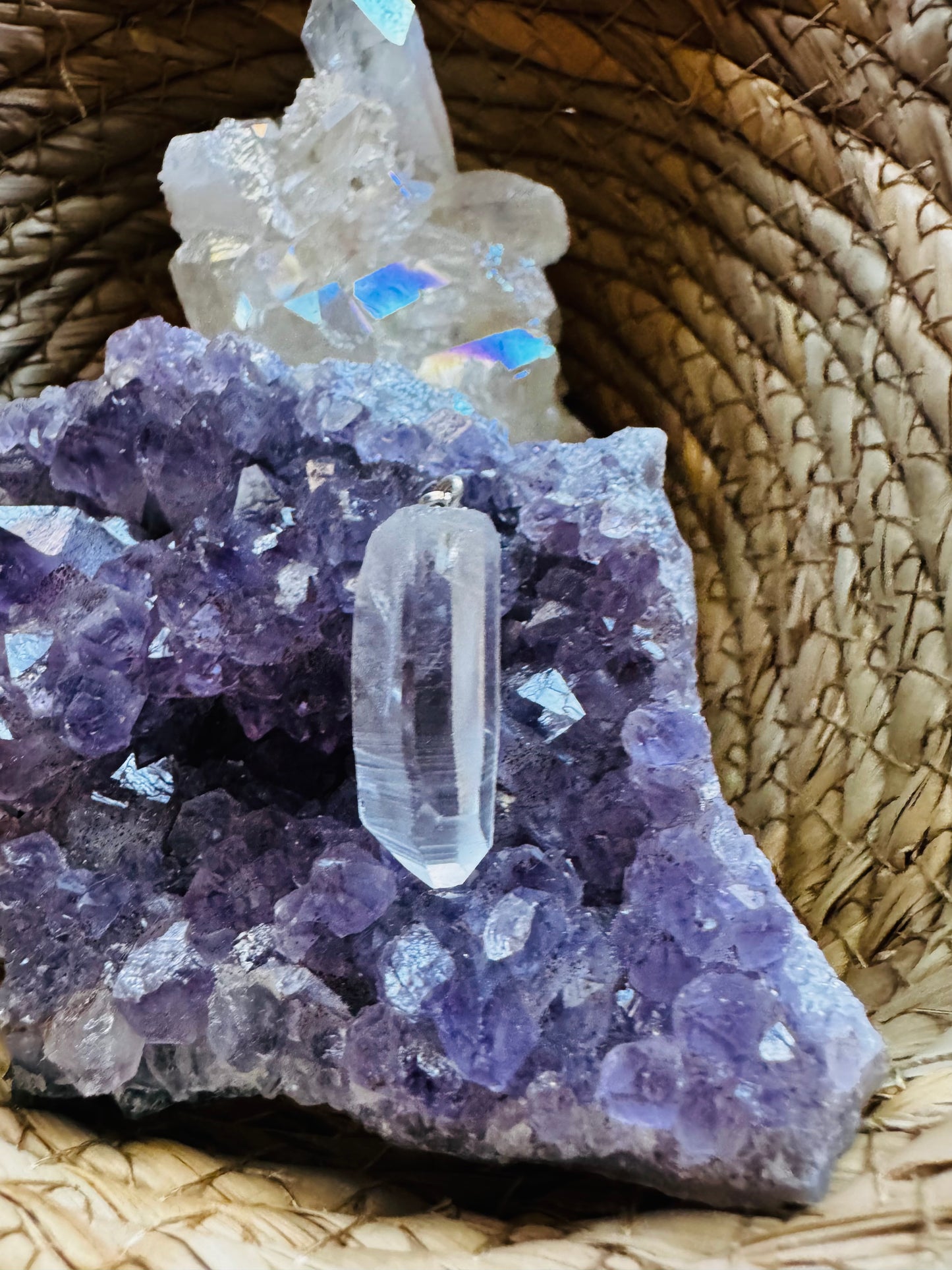 💎 Colgante de Cuarzo Lemuriano – Sabiduría Ancestral y Sanación Profunda