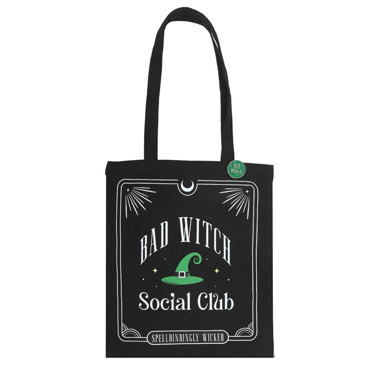 Tote Bag Bad Witch Social Club + Pin Gratis | Estilo Gótico & Witchy