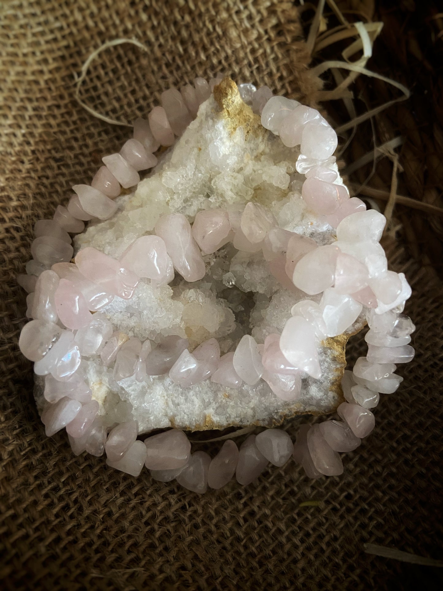 Pulsera de Cuarzo Rosa – Amor y Armonía Interior ✨