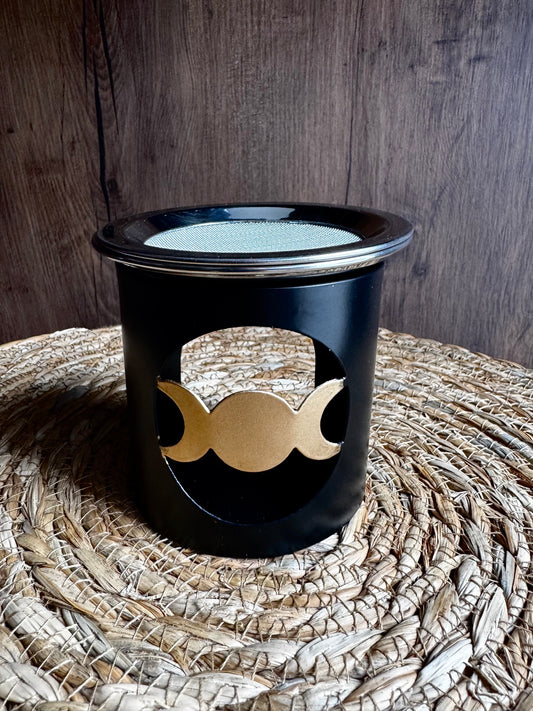 🌕✨ Quemador Multiusos con Símbolo de la Triple Diosa – Conecta con la Energía Lunar ✨🌕