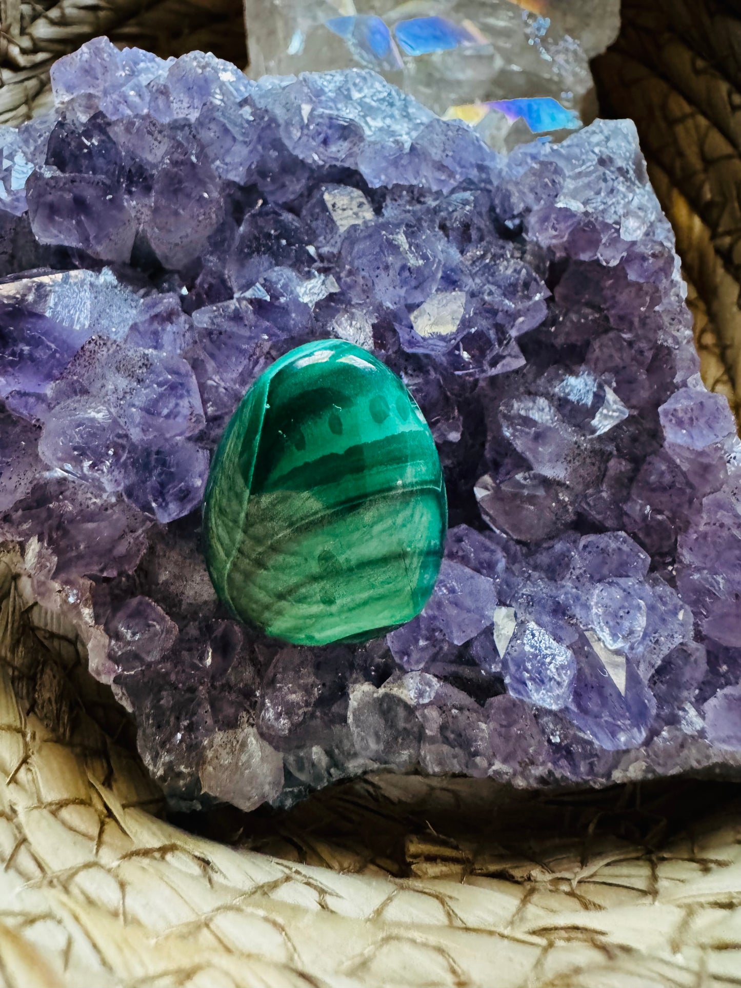 Colgante Cabujón de Malaquita