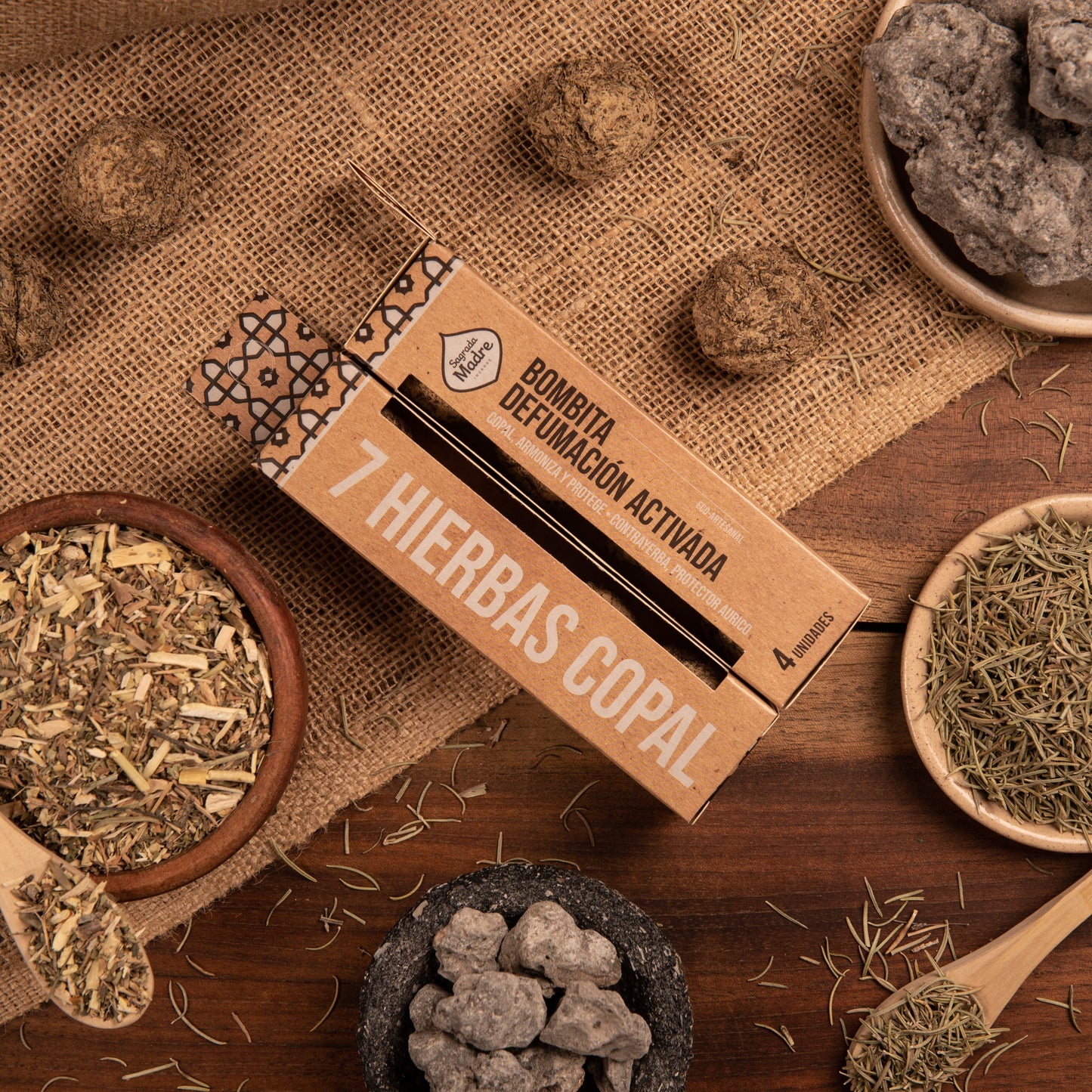 🌿✨ Bombitas de 7 Hierbas con Copal – Purificación, Protección y Magia en Cada Humo ✨🌿