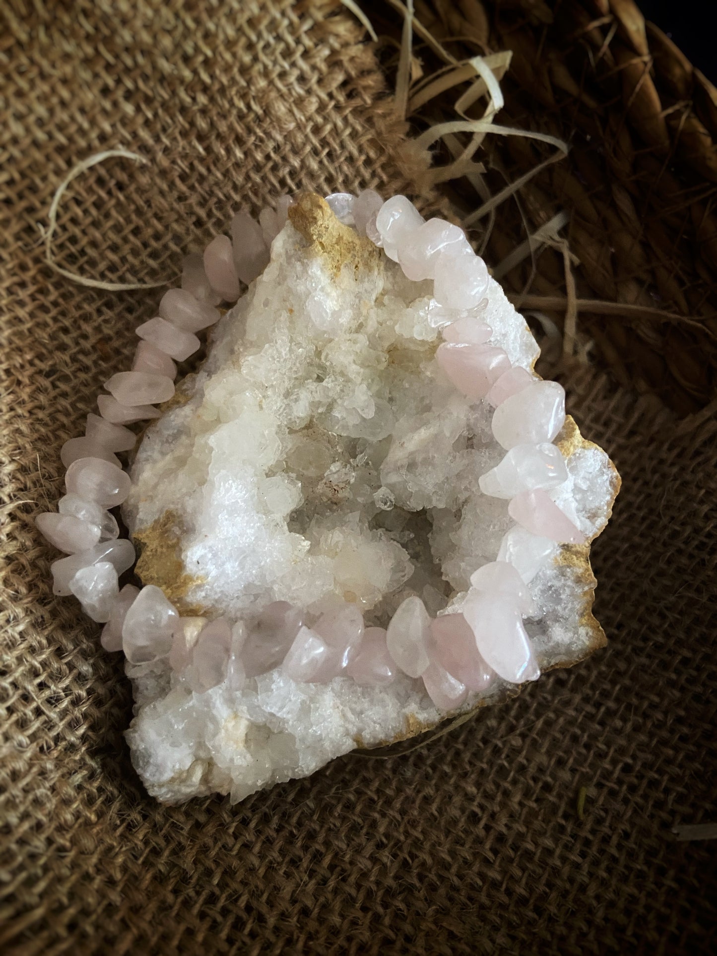 Pulsera de Cuarzo Rosa – Amor y Armonía Interior ✨