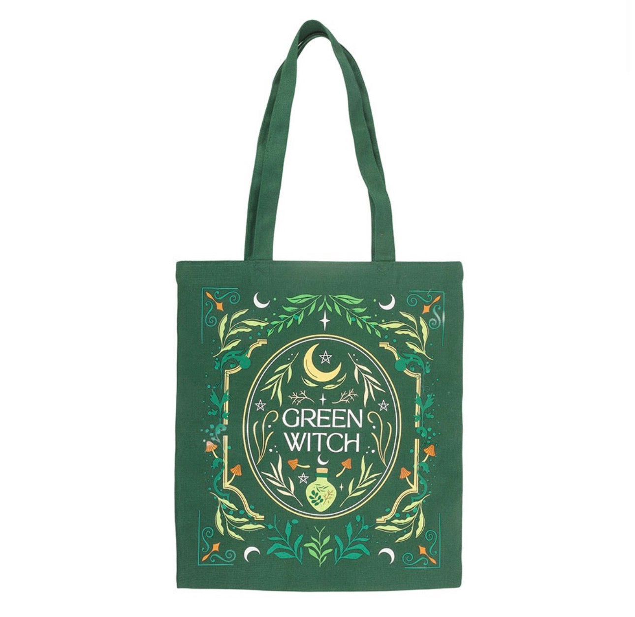 Tote Bag Green Witch – Bolsa mágica inspirada en la brujería natural