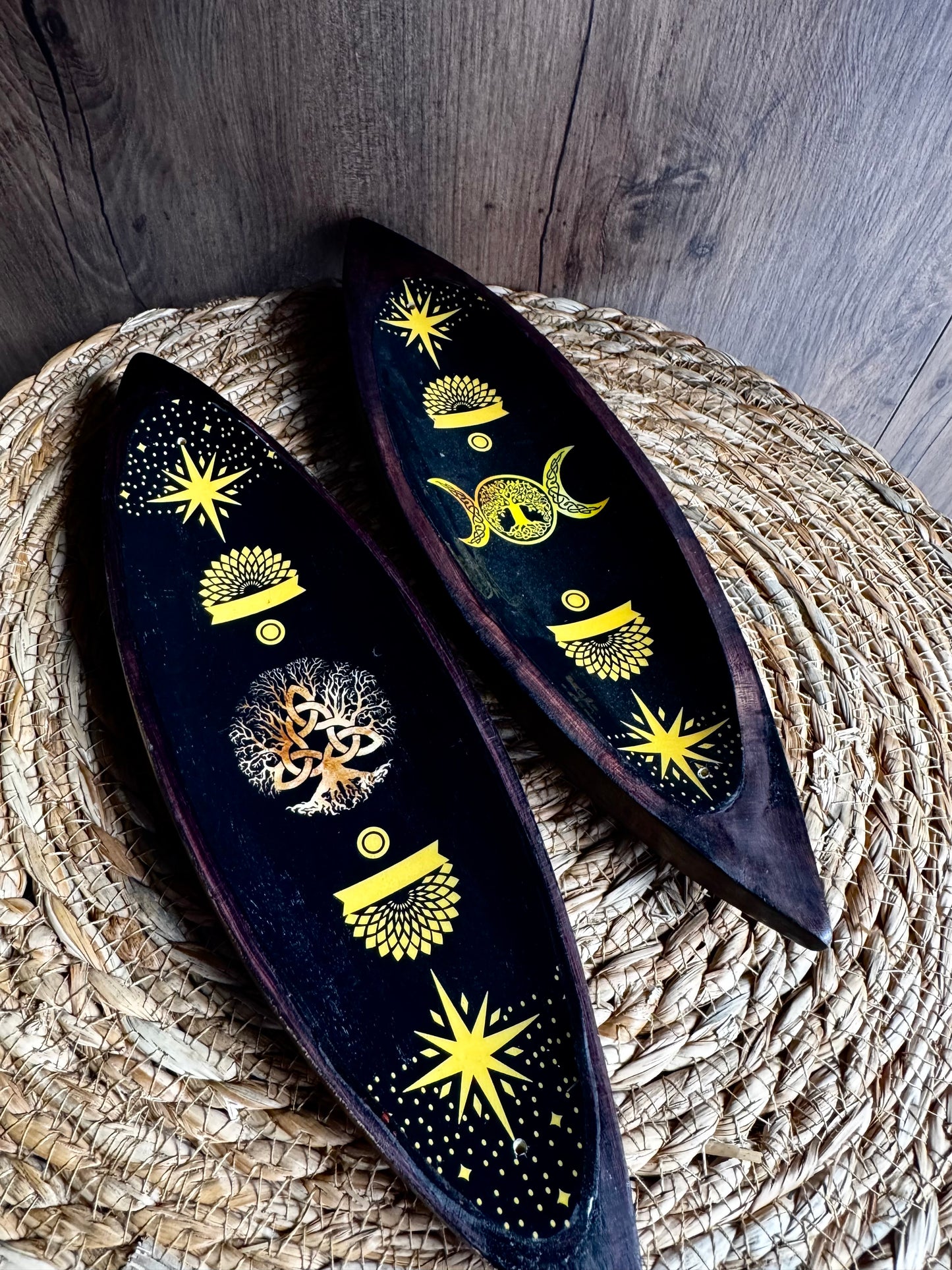 🌿✨ Porta Incienso de Madera de Mango – Protección y Belleza en Armonía ✨🌿