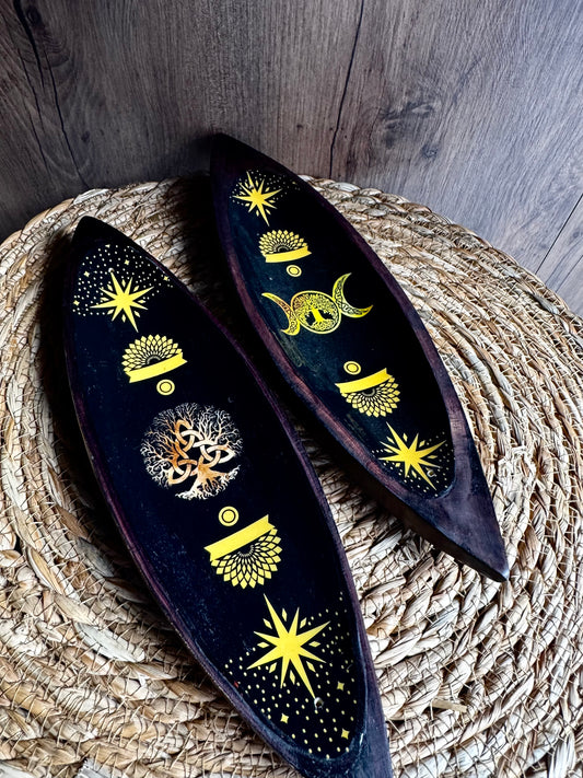 🌿✨ Porta Incienso de Madera de Mango – Protección y Belleza en Armonía ✨🌿