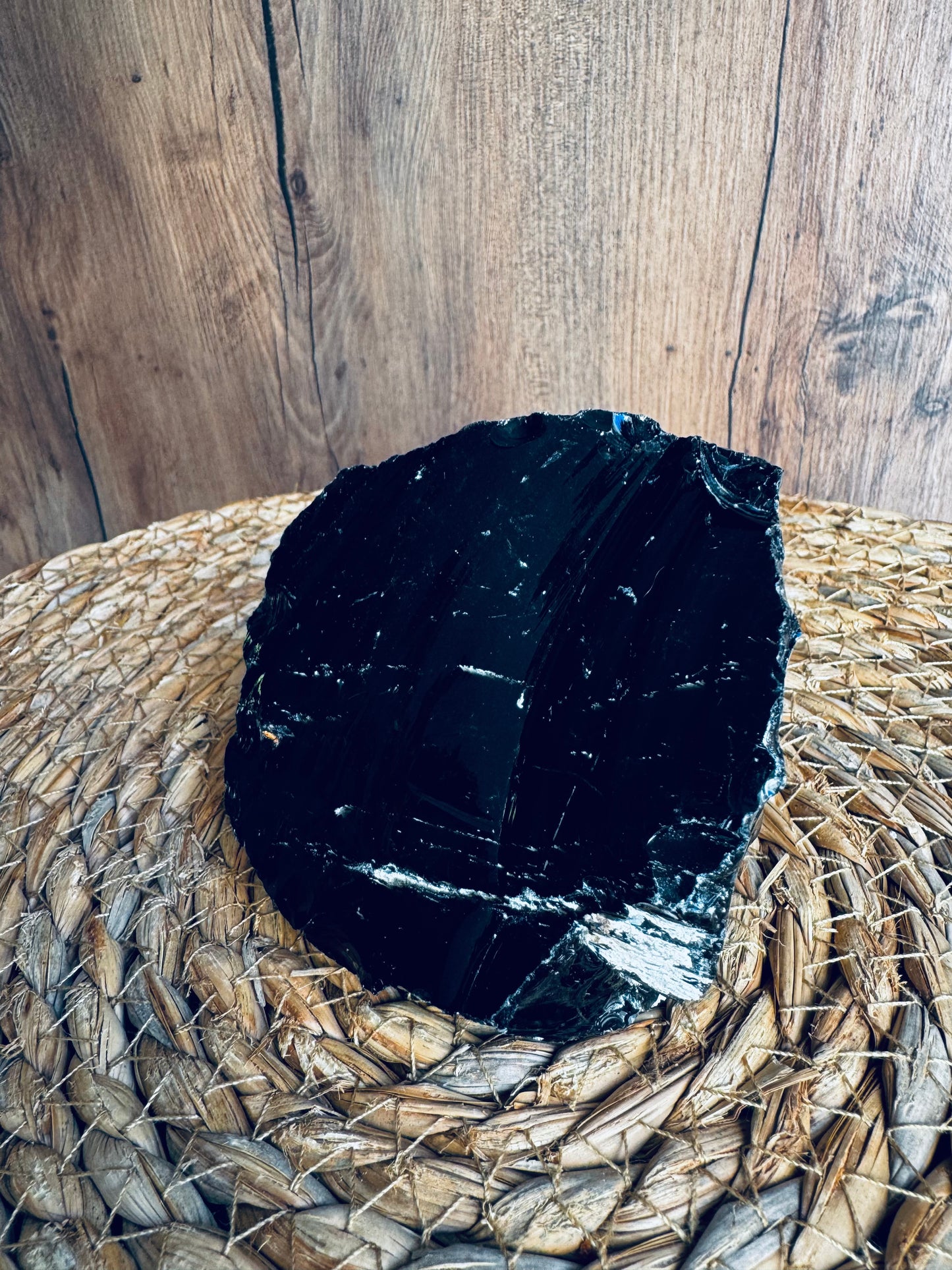 Obsidiana en Bruto · Protección Ancestral · 300 a 500 g