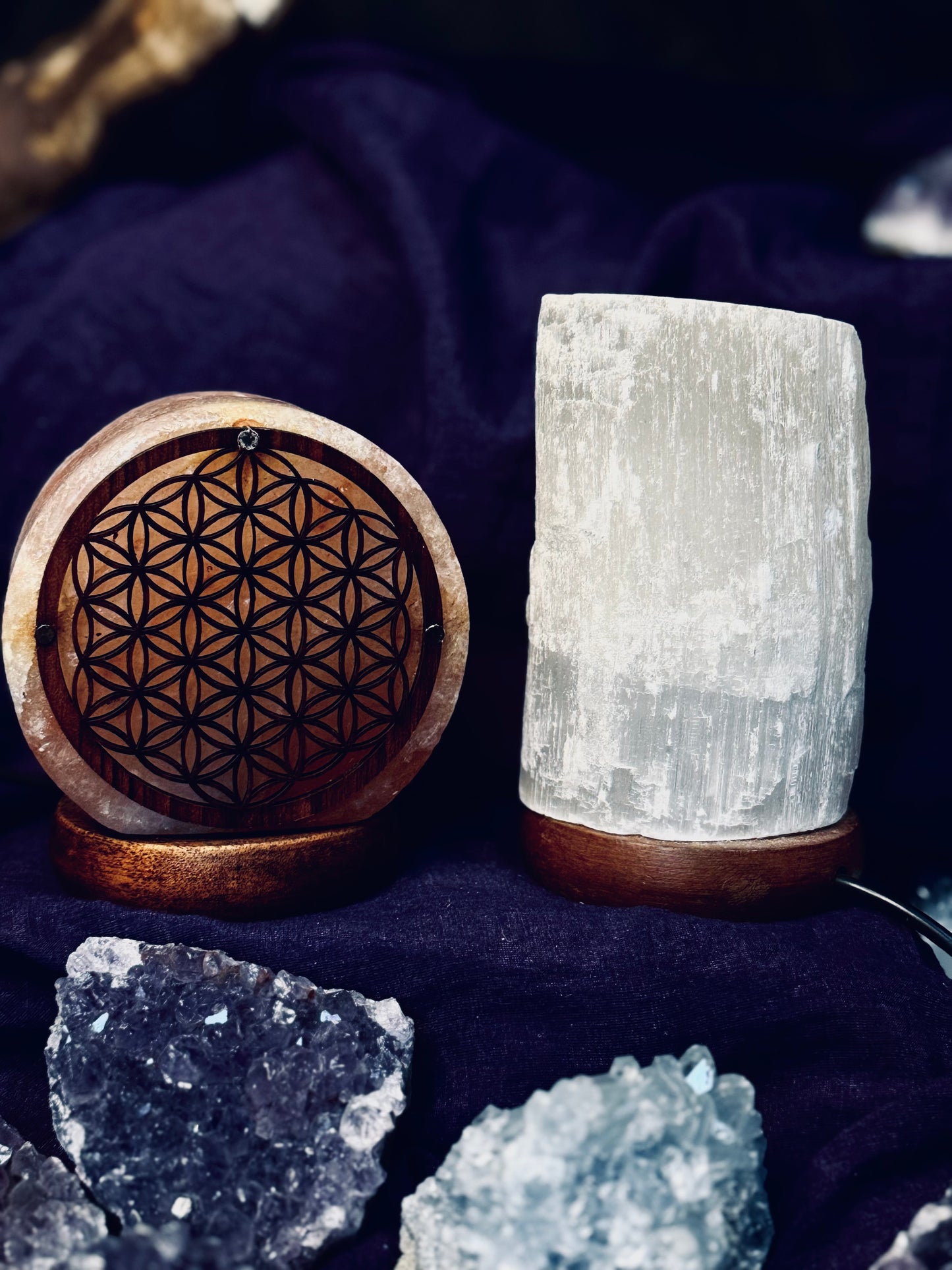 Lamparitas de selenita y sal 💫