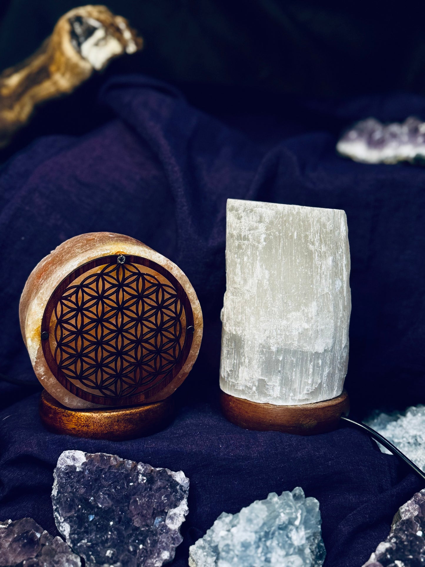 Lamparitas de selenita y sal 💫