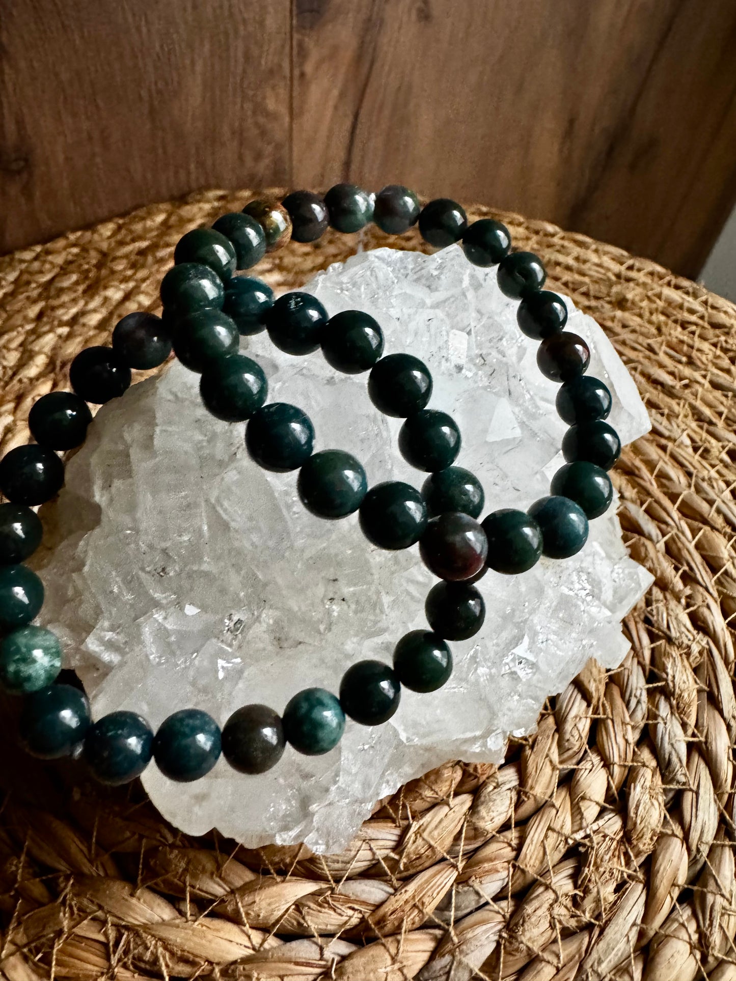 🩸✨ Pulsera de Jaspe Sanguíneo · Protección, Fuerza y Vitalidad ✨🩸