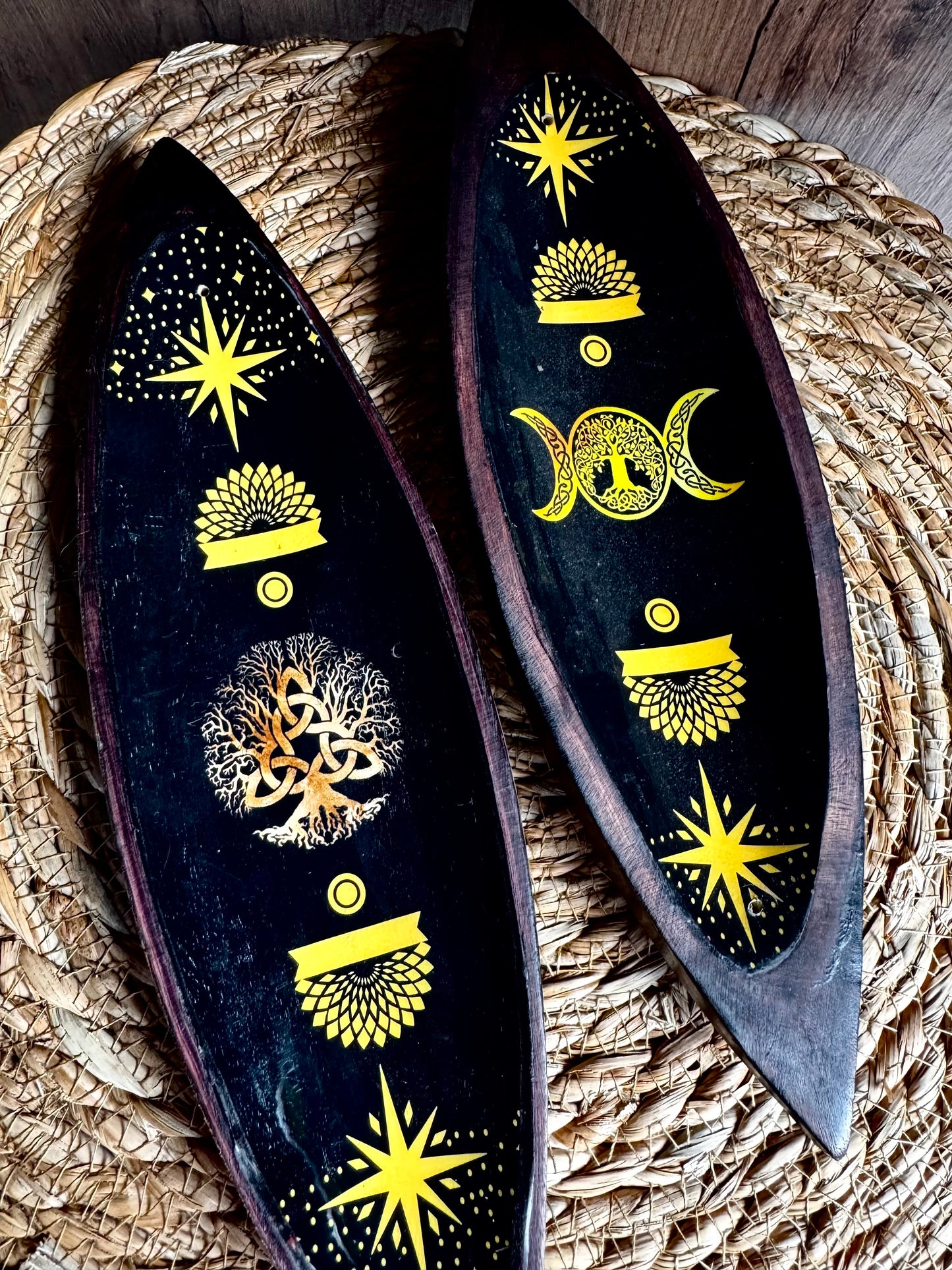 🌿✨ Porta Incienso de Madera de Mango – Protección y Belleza en Armonía ✨🌿