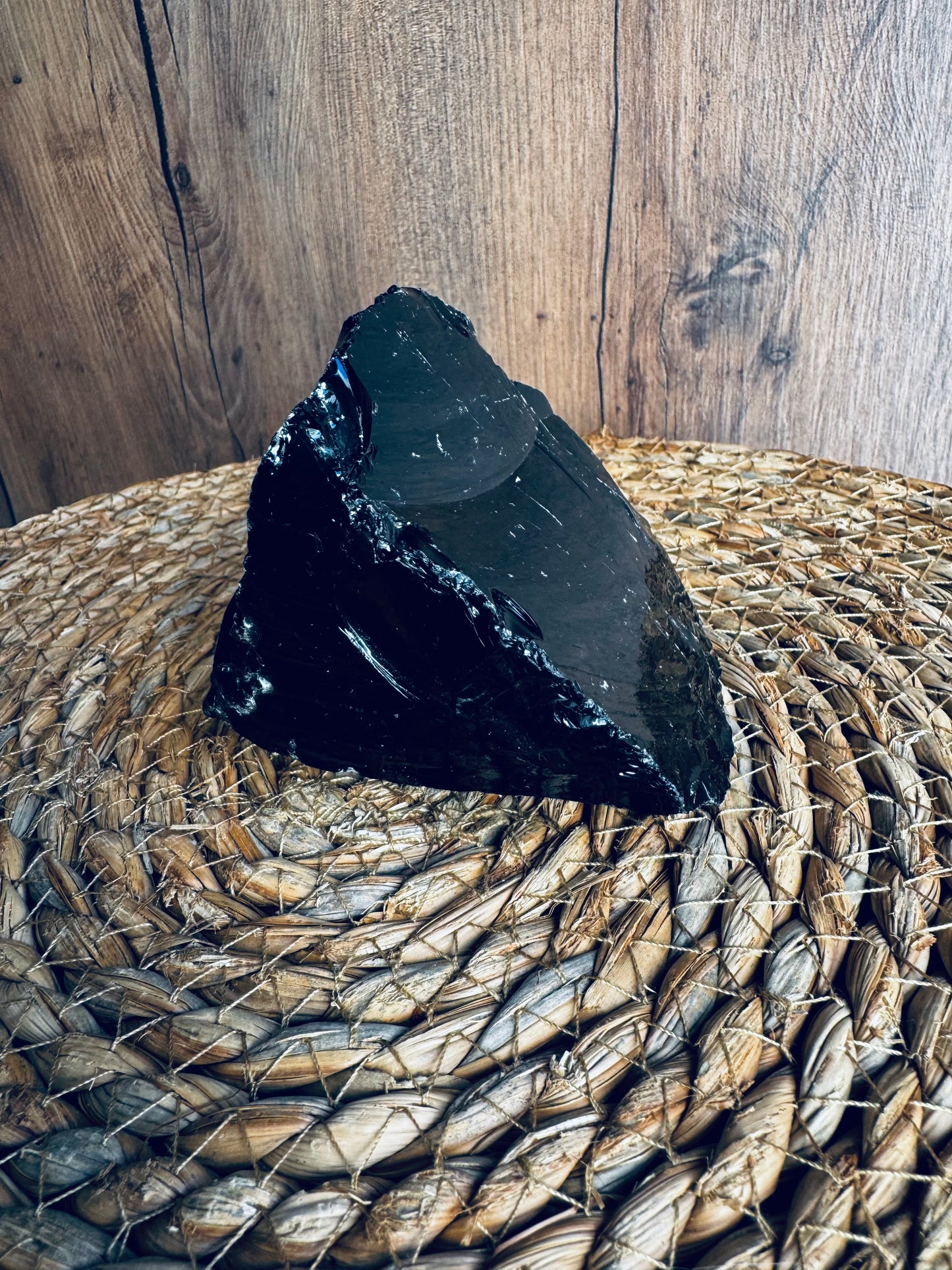 Obsidiana en Bruto · Protección Ancestral · 300 a 500 g