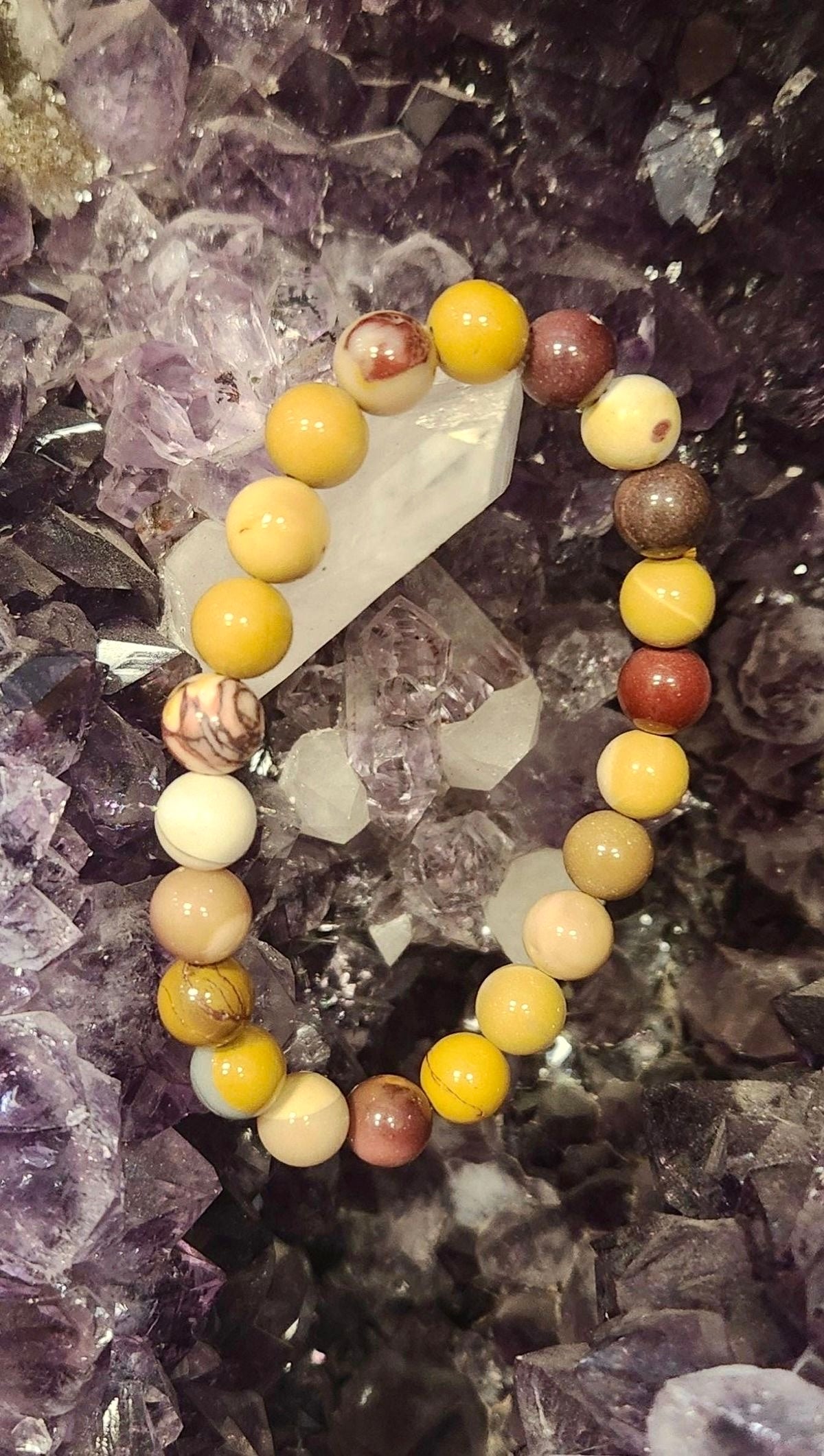 Pulsera de Mookaíta 10mm – Fuerza y Estabilidad ✊🏼