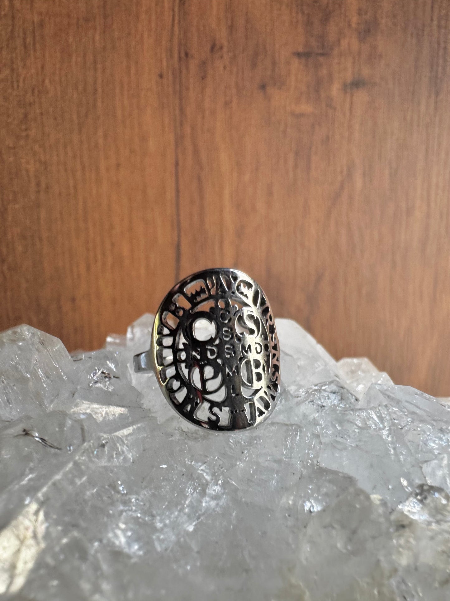 ✨ Anillo Ajustable · Sello de San Benito