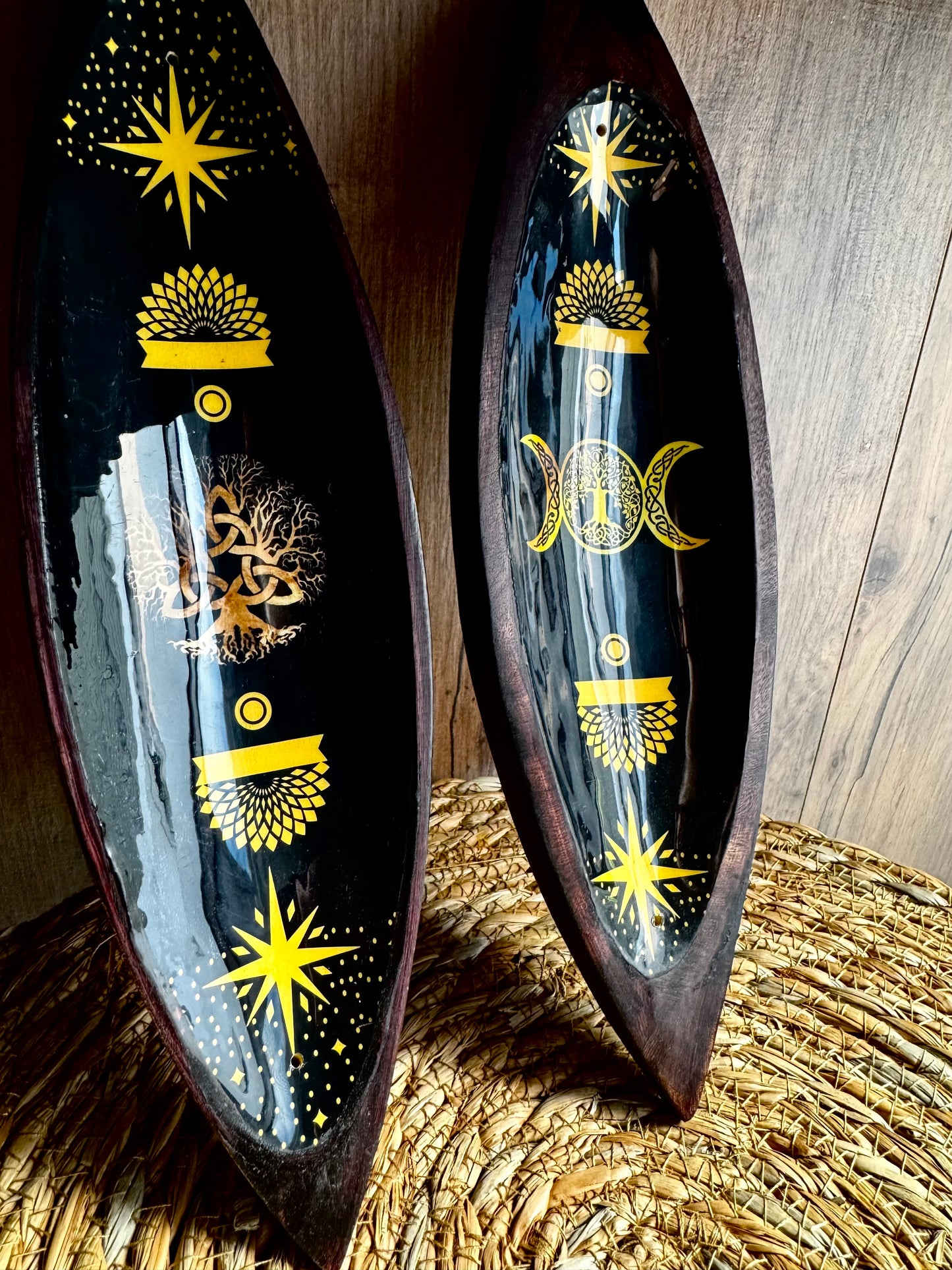 🌿✨ Porta Incienso de Madera de Mango – Protección y Belleza en Armonía ✨🌿