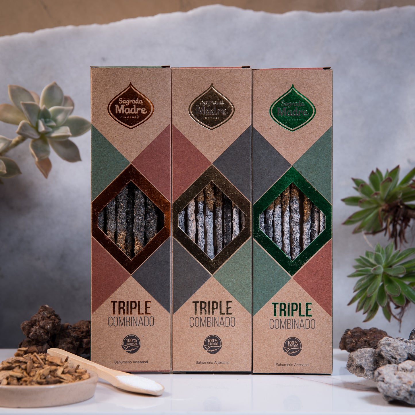 ✨ Incienso Triple Combinado – Sagrada Madre ✨