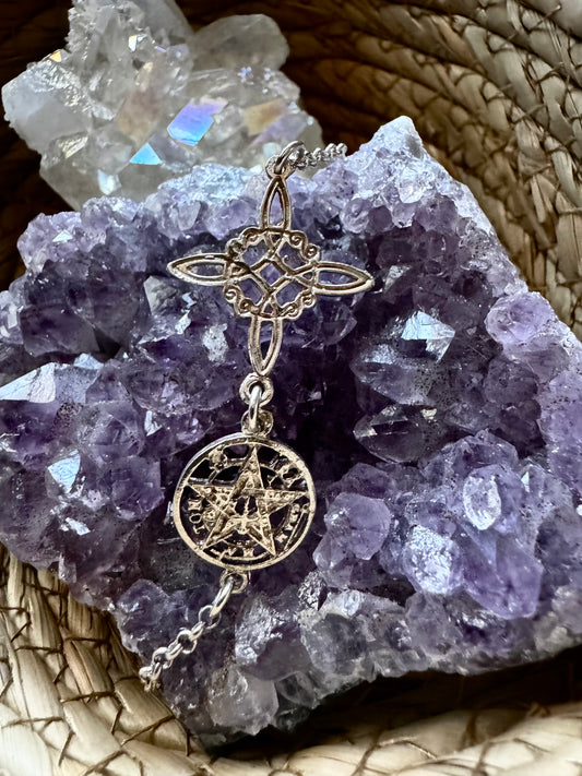 🜂 Pulsera Doble Protección en Plata