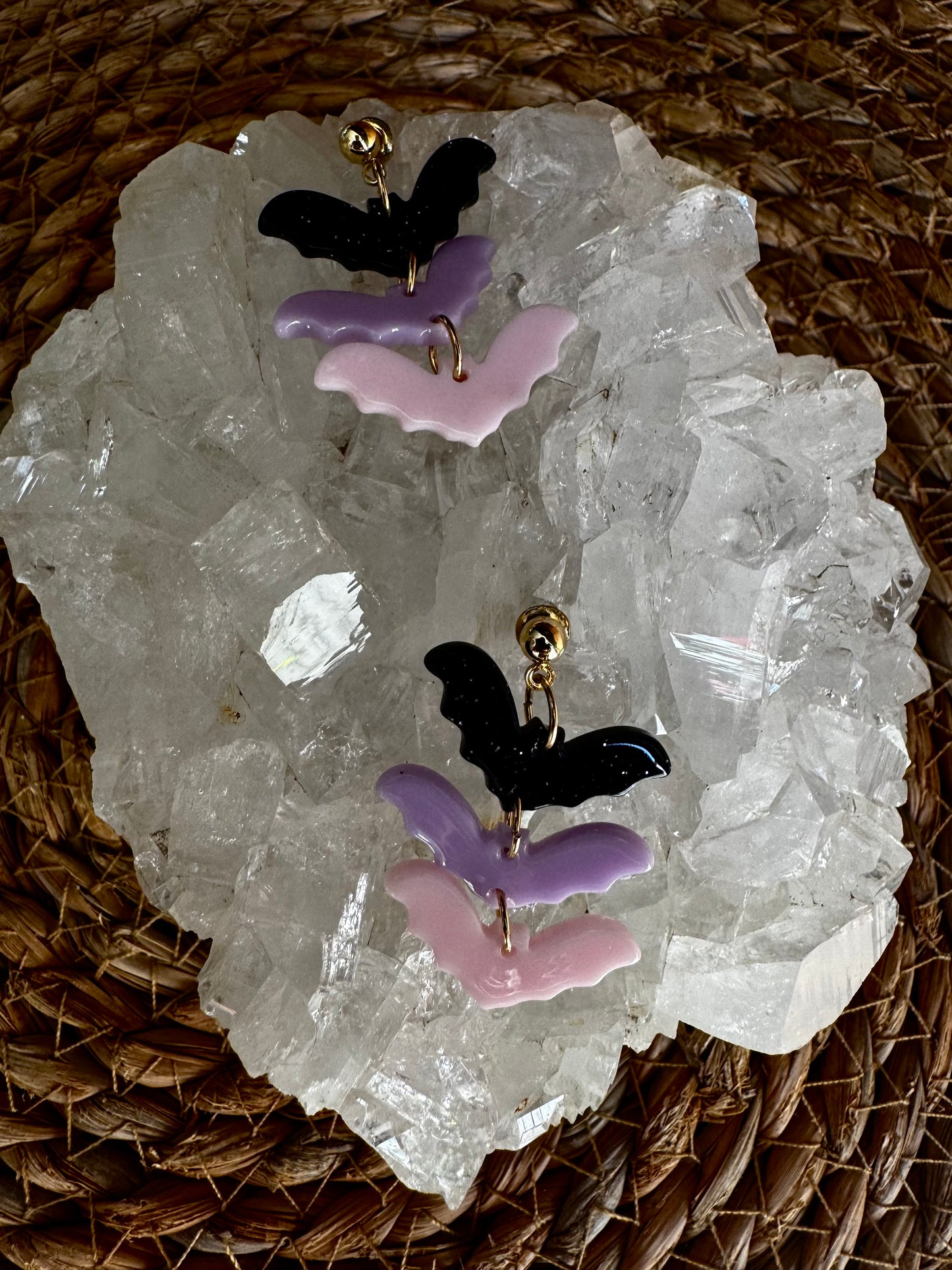 🦇 Pendientes Triple Batty