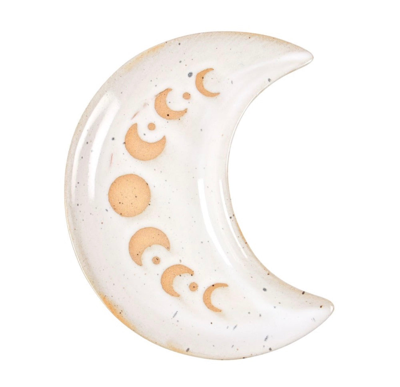 Tesoro de la Media Luna – Bandeja Cerámica para Joyas y Cristales