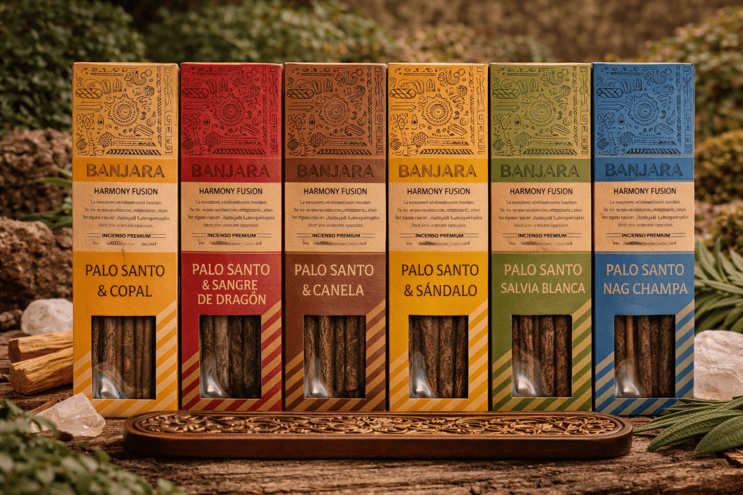 ✨ Ritual Ancestral · Pack Inciensos Palo Santo Fusion (3 uds) ✨