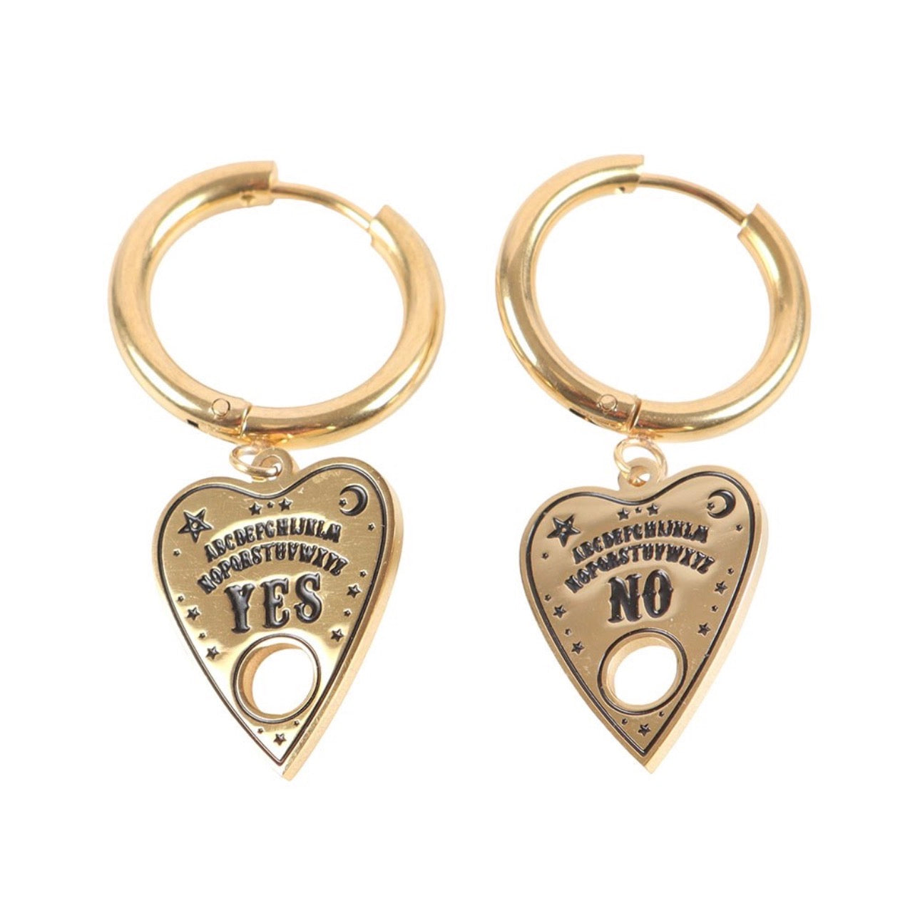 Pendientes Planchette Ouija – Joyería Esotérica Mística