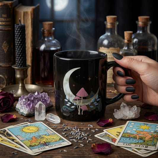 Taza Mystical Moon | Mug Esotérica Luna y Bosque 🌙