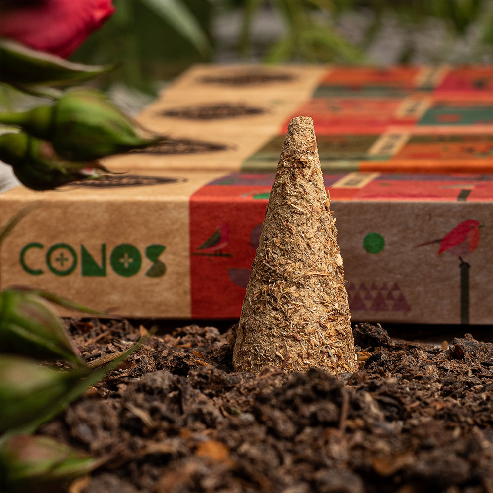 Incienso Cono Pachuli y Palosanto Sagrada Madre