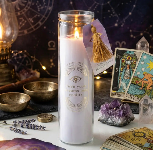 Vela Ritual Mora con Amatista – Claridad, Protección e Intuición 🔮💜