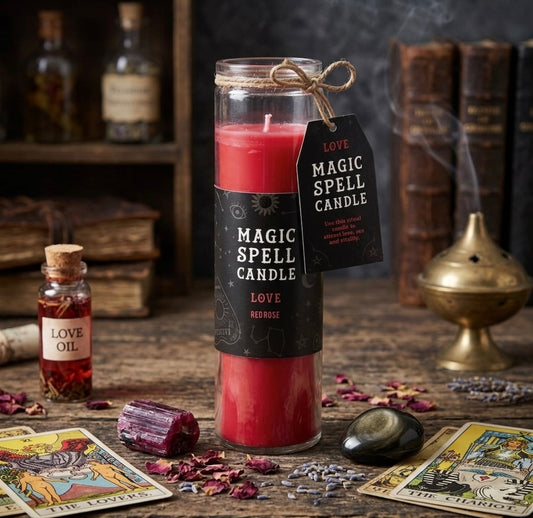 Vela Ritual Amor Rosa – Love Spell Tube Candle 🌹✨