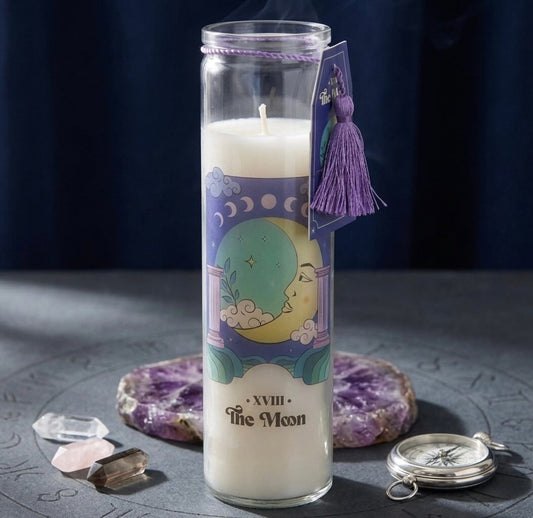 Vela Ritual La Luna Violeta – Intuición, Ciclos y Magia Interior 🌙💜
